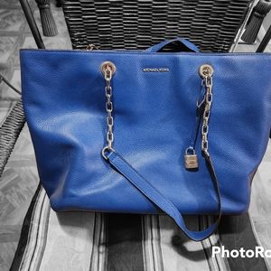 Michael Kors Blue Tote Bag